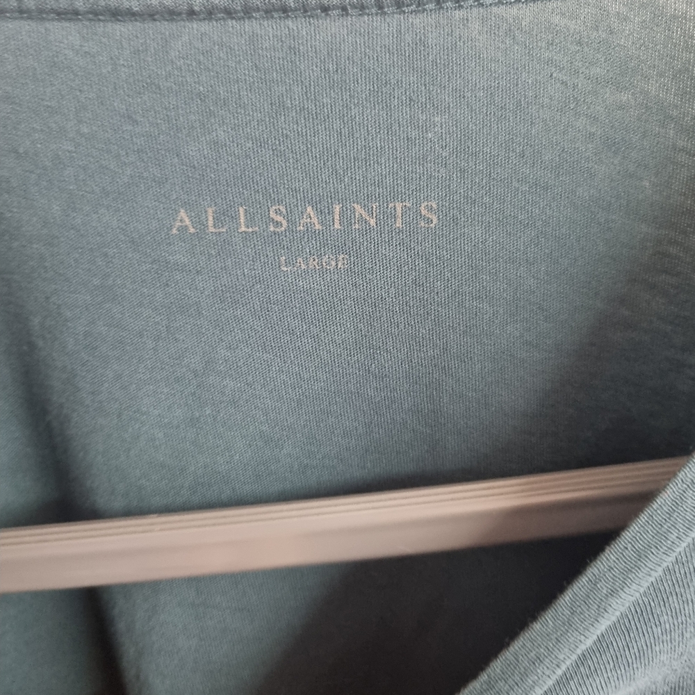 Allsaints green tonic ls crew long sleeve t shirt Size large - Picture 4 of 5